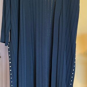 NWOT: Elegant Michael Kors black midi vest with 3/4 sleeves and studs